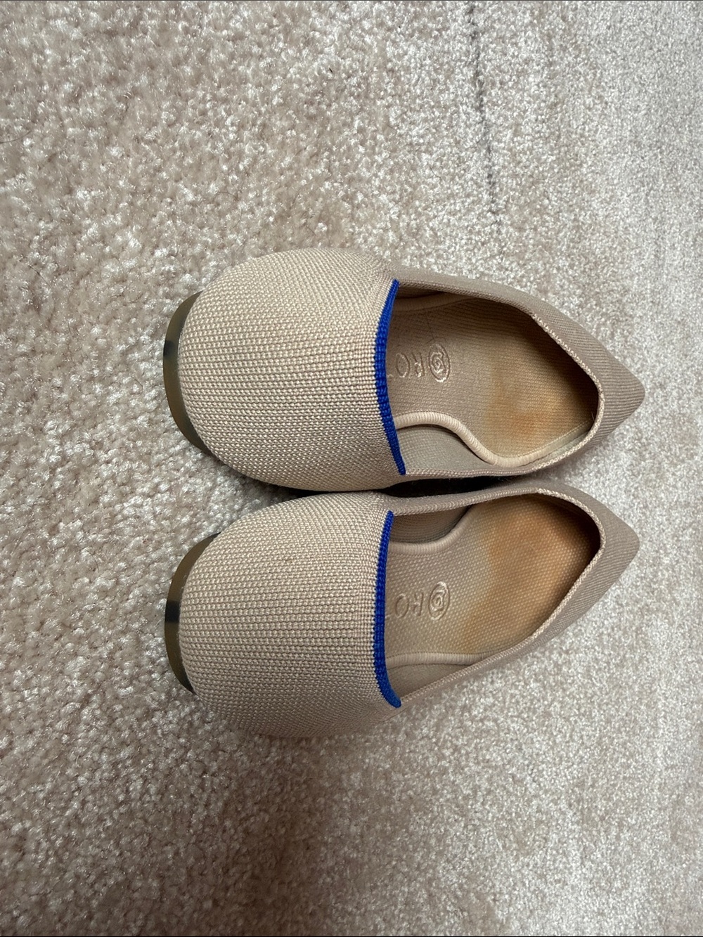 Rothy's Beige Pointed-Toe Flats - Picture 2 of 4